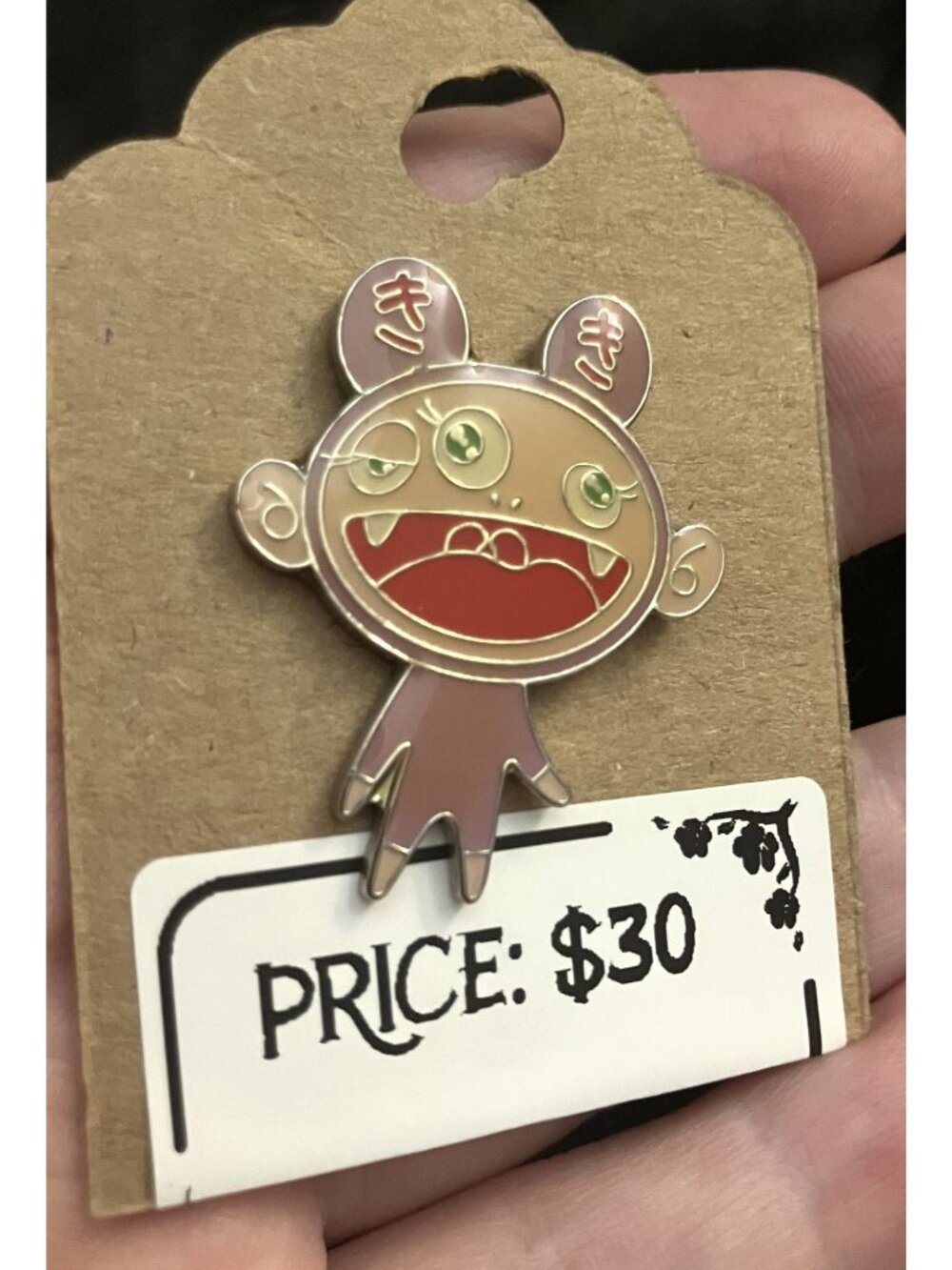 RARE Kaikai Kiki Multicolor Enamel Pin By Takashi Murakami 2004 Collectible